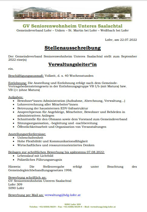 Verwaltungsleiter*in