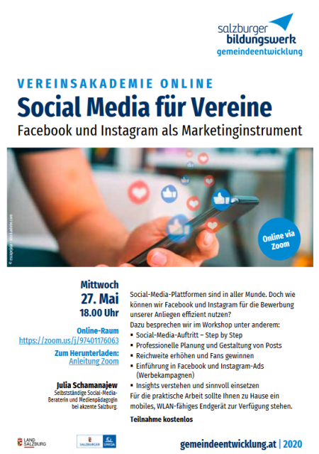 Social Media für Vereine Online Seminar