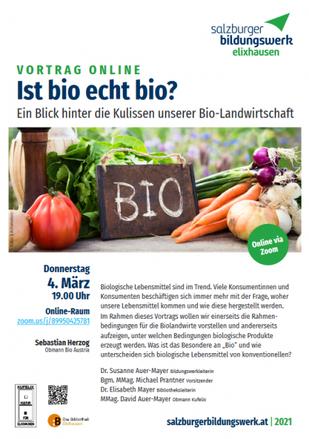 Ist bio echt bio? Online Vortrag