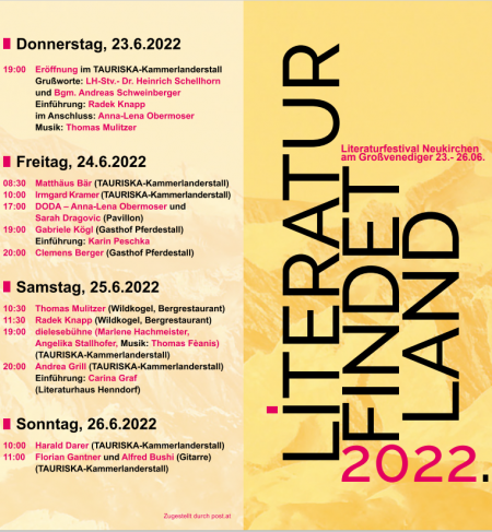 Literatur findet Land 2022