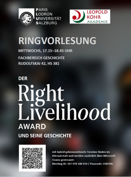 Der Right Livelihood Award und seine Geschichte